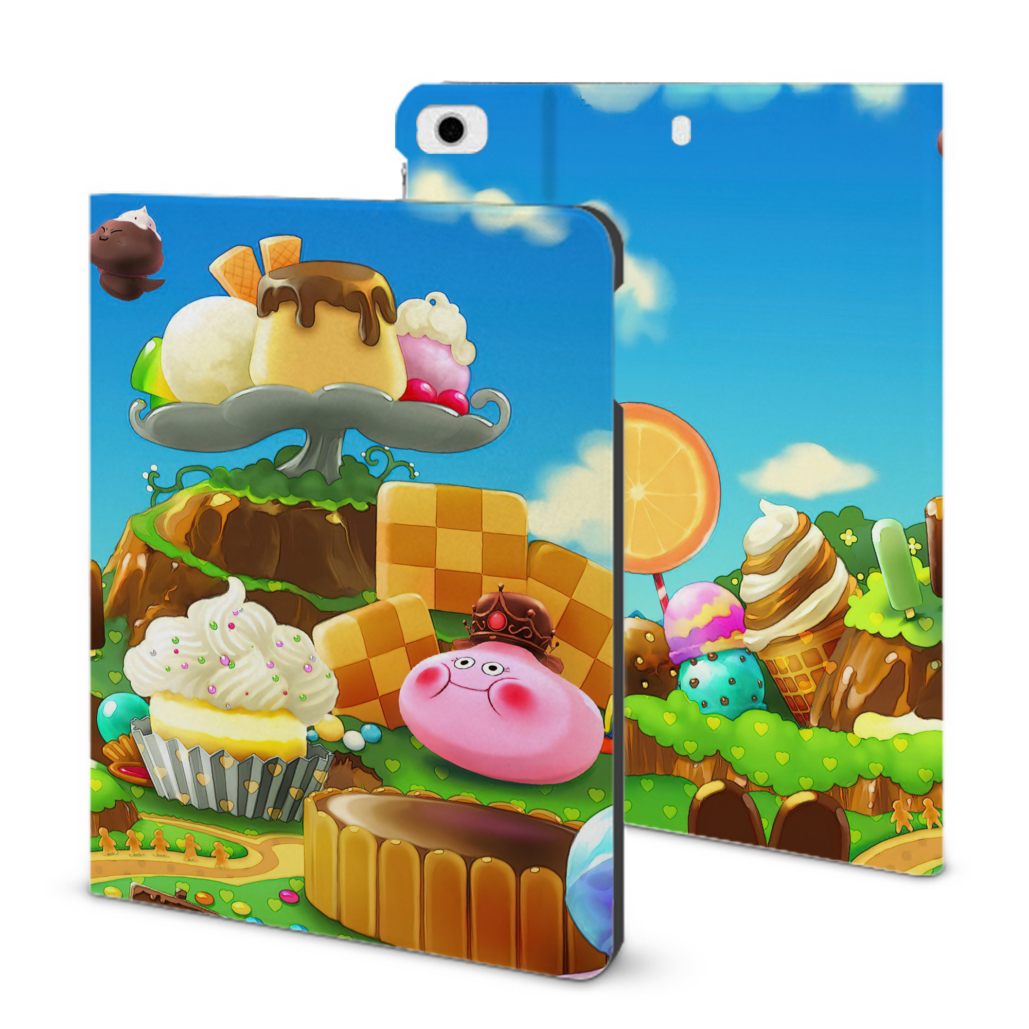 （画像用） ドラゴンクエスト Doragon Kuesuto Dragon Quest IPad ケース ブック型 PUレザー TPU 耐衝撃 軽量 薄型 ペン収納なし 全面保護 IPad 各モデル対応